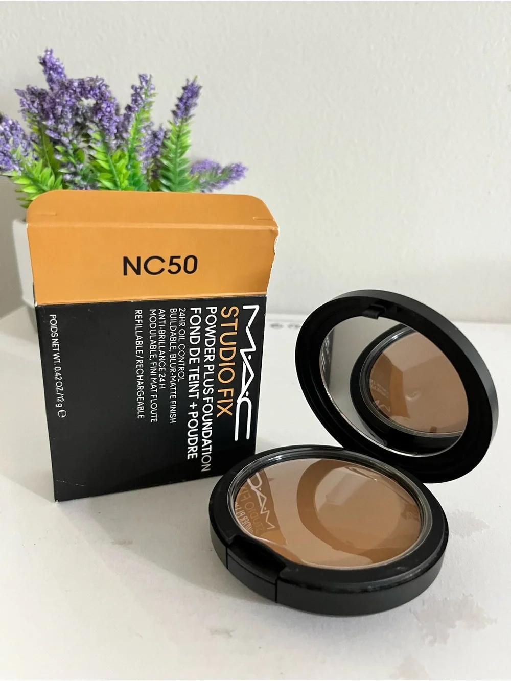 NC50~ MAC Studio Fix Powder Plus Foundation, 24HR Oil Control, 12g, New Formula